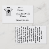 Cuteyパイスクリーン印刷のDeisgnerのワイシャツ 名刺 (正面/裏面)