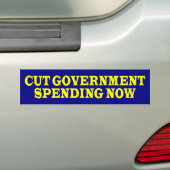 cutGovtSpendingNow バンパーステッカー (車上)