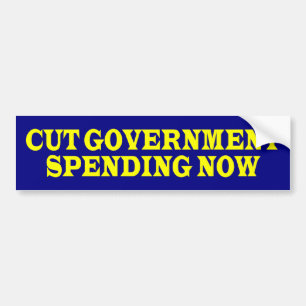 cutGovtSpendingNow バンパーステッカー
