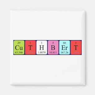 Cuthbert周期テーブル名磁石 マグネット
