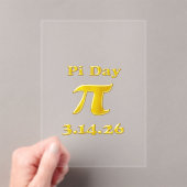 Cutie 3.14 Pi Day アクリル招待状 (インサイチュ (ポータブル))