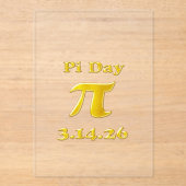 Cutie 3.14 Pi Day アクリル招待状 (正面)