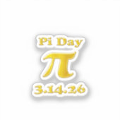 Cutie 3.14 Pi Day シール (正面)