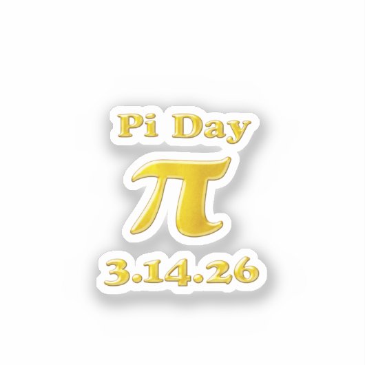 Cutie 3.14 Pi Day シール (正面)