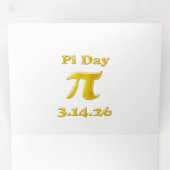 Cutie 3.14 Pi Day 三つ折り招待状 (内部最初)