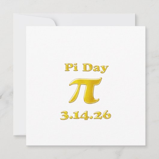 Cutie 3.14 Pi Day 招待状 (正面)