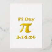 Cutie 3.14 Pi Day 箔シーズンカード (正面)