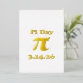 Cutie 3.14 Pi Day 箔シーズンカード (立ち正面)