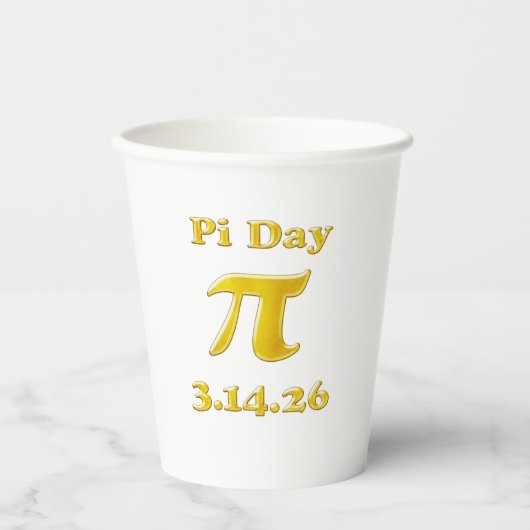 Cutie 3.14 Pi Day  紙コップ (正面)