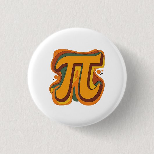 Cutie 3.14 Pi Day Magnet 缶バッジ (正面)