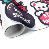 Cutie Bears and Bulbs ラッピングペーパー (ロールコーナー)