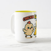 CUTIE CHICKEN BANANA! ツートーンマグカップ (正面左)