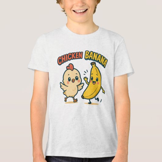 CUTIE CHICKEN BANANA! トライブレンドＴシャツ (正面)