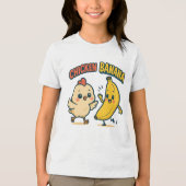 CUTIE CHICKEN BANANA! トライブレンドＴシャツ (正面)