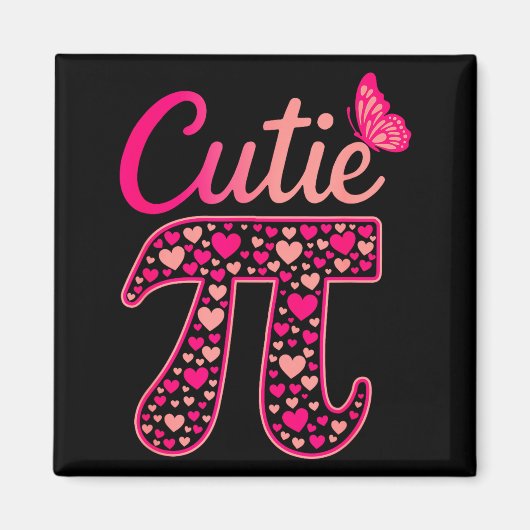 Cutie day funny symbol 314 math teacher day lover マグネット (正面)
