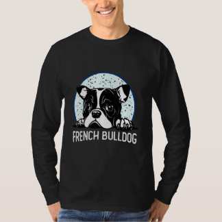 Cutie French Bulldog Face For Boys Girls Tシャツ