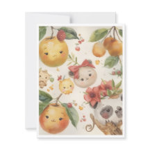 Cutie Fruitie Flat Note Card