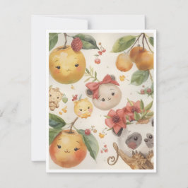 Cutie Fruitie Flat Note Card ノートカード