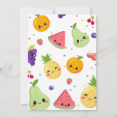 Cutie Frutti Birthday Invitation 招待状 (裏面)