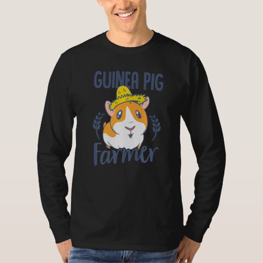 Cutie Guinea Pig Farmer Pig Owner Animals Cavy Pet Tシャツ (正面)