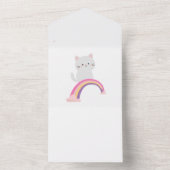 Cutie Kitten Cat                 オールインワン招待状 (内側)