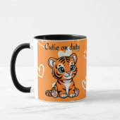 Cutie on Duty Pillow | Cute Baby Tiger Design マグカップ (左)