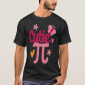 Cutie Pi Day  Cute Nerd Geek Pretty Math Butterfly Tシャツ (正面)