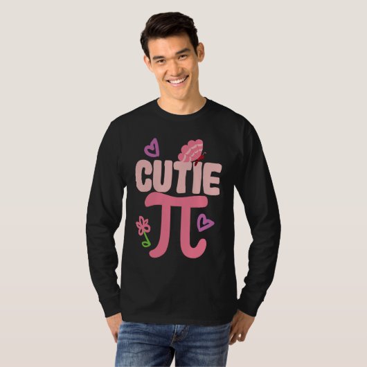 Cutie Pi Day  Cute Nerd Geek Pretty Math Butterfly Tシャツ (正面フル)