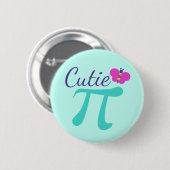 Cutie Pi Symbol Math Pun 缶バッジ (正面&裏面)