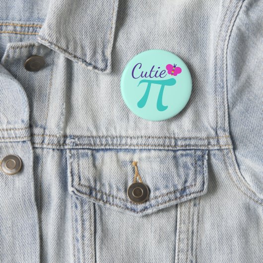 Cutie Pi Symbol Math Pun 缶バッジ (インサイチュ)