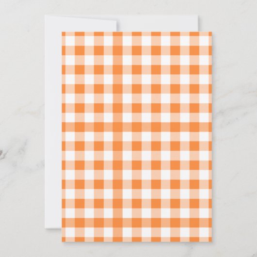  Cutie Pie Baby Shower 招待状 (裏面)