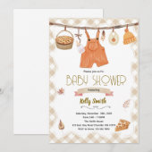 Cutie Pie Baby Shower Invitation 招待状 (正面/裏面)