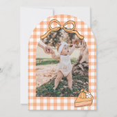 Cutie Pie Birthday Photo Thank You Card 招待状 (裏面)