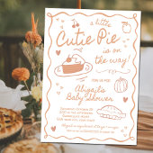 Cutie Pie Fall Baby Shower Invitation 招待状