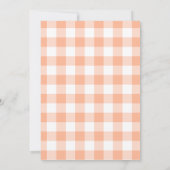 Cutie Pie Fall Pumpkin Pie Baby Shower 招待状 (裏面)