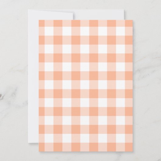 Cutie Pie Fall Pumpkin Pie Baby Shower 招待状 (裏面)