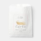 Cutie Pie Girl Fall Baby Shower Favor Bags  フェイバーバッグ (正面)