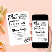 Cutie Pie is on the Way, Fall Baby Shower 招待状