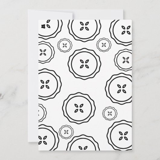 Cutie Pie is on the Way, Fall Baby Shower 招待状 (裏面)