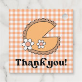 Cutie Pie Pumpkin 1st Birthday Thank You フェイバータグ (裏面)