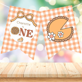 Cutie Pie Pumpkin Birthday Banner バンティングフラッグ