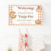 Cutie Pie Pumpkin Birthday Welcome Banner 横断幕 (インサイチュ)
