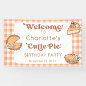 Cutie Pie Pumpkin Birthday Welcome Banner 横断幕 (横)