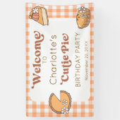 Cutie Pie Pumpkin Birthday Welcome Banner 横断幕 (縦)