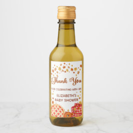 Cutie Pie Pumpkin Fall Baby Shower Thank You ワインラベル