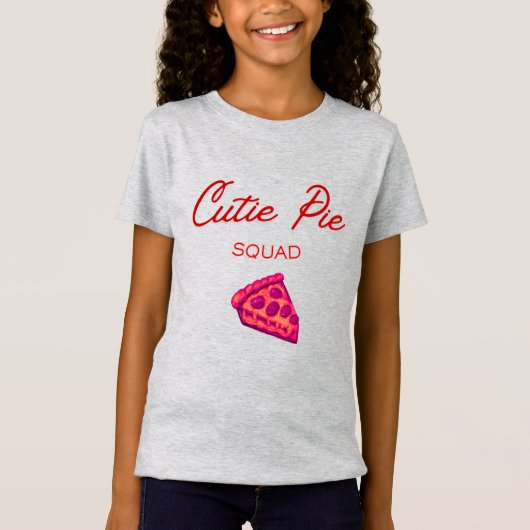 Cutie Pie Squad Girls’ Valentine Tシャツ (正面)