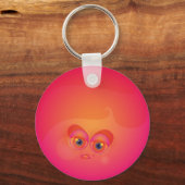 CutieBounceキーチェーンピンク キーホルダー (正面)