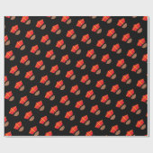 Cutiefulは芸術のセントニコラスの留め釘Zwarte Pietをからかいます ラッピングペーパー (フラット)