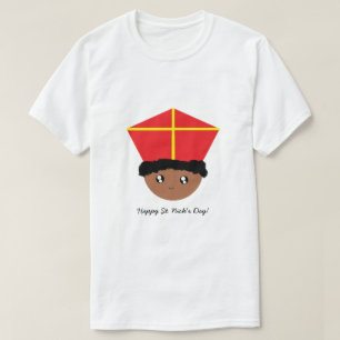 Cutiefulは芸術のセントニコラスの留め釘Zwarte Pietをからかいます Tシャツ