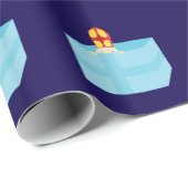 Cutieful Kids Art Cute Funny St. Nick Sinterklaas  ラッピングペーパー (ロールコーナー)